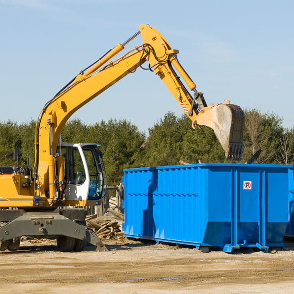 can i choose the location where the residential dumpster will be placed in Linden Michigan